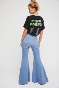 low rise flare jeans
