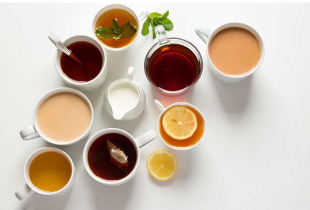 Different types of tea